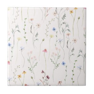 Aquarellwiese Fliese