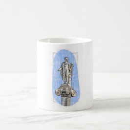 Aquarellzeichnung der Statue von Apollon Kaffeetasse