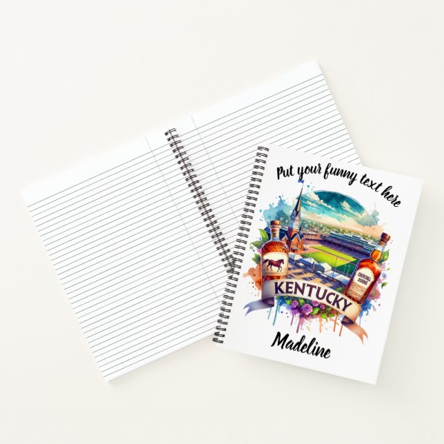 Aquarellzeichnung für Kentucky-Sehenswürdigkeiten Notizbuch (Innenseite)