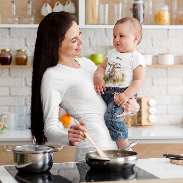 Aquarellziege Baby Strampler (Von Creator hochgeladen)