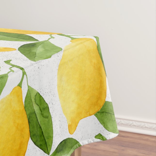 Aquarellzitronenmuster Tischdecke (Beispiel)