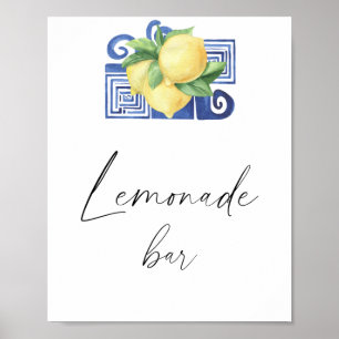 AquarellZitrusfrüchte - modern - Limonade Bar Poster
