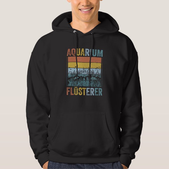 Aquarian aquarium whisper vintage retro hoodie (Vorderseite)