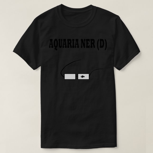 AQUARIANER D mit Nerd-Brille T-Shirt (Design vorne)