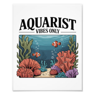 Aquarianer Fisch Sammler Aquarium Junkie Fischlieb Fotodruck