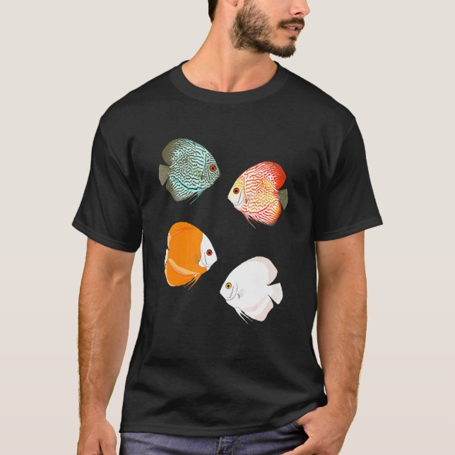 Aquarien-Diskusfisch T-Shirt (Vorderseite)