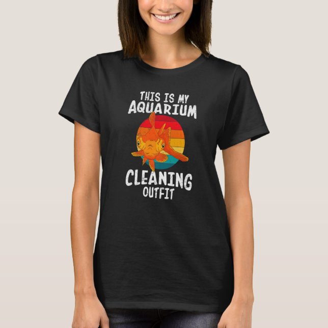 Aquarist Aquarium Reinigung T-Shirt (Vorderseite)