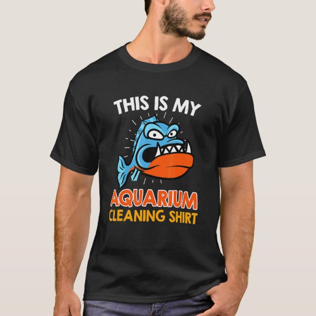 Aquarist Aquarium Reinigung T-Shirt (Vorderseite)