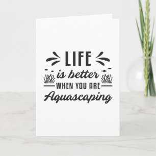 Aquarist Life ist besser Aquascaping Funny Fish Karte