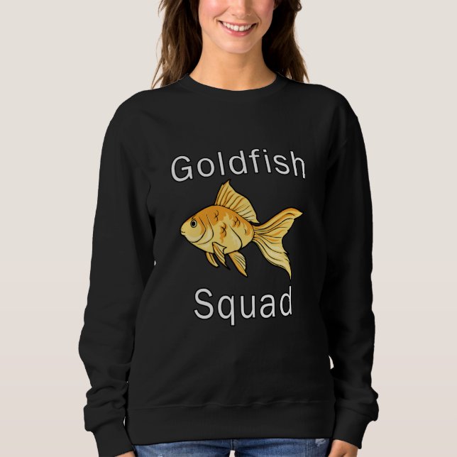 Aquaristics Hobby Goldfish Squad Cute Goldfish Sweatshirt (Vorderseite)