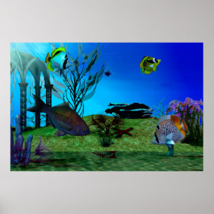 Aquarium3D Poster