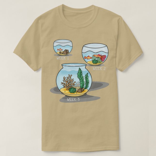 Aquarium Aquaristik Fische Liebhaber Geschenkidee T-Shirt (Design vorne)