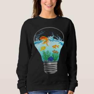 Aquarium Aquarium in einer Glühbirne Sweatshirt