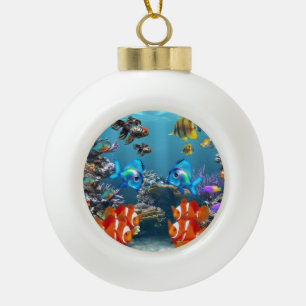 Aquarium-Art Keramik Kugel-Ornament