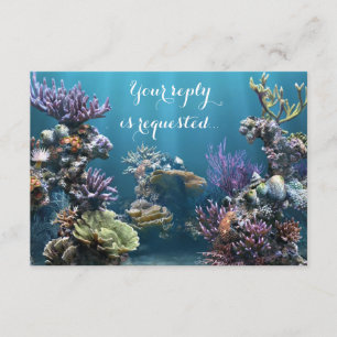 Aquarium Bat Mitzvah UAWG RSVP Karte