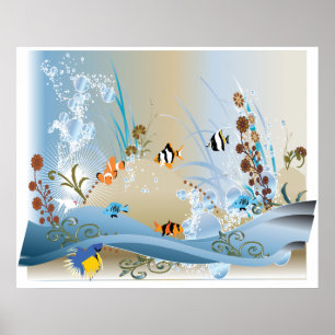 Aquarium Colassal Canvas Print Poster