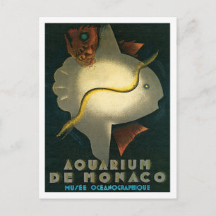 Aquarium De Monaco Ozeanographisches Museum Kunst Postkarte