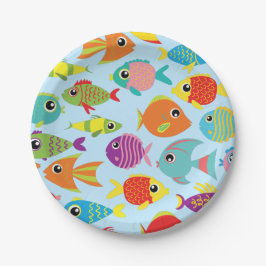 Aquarium Fisch 1 Geburtstag Teller