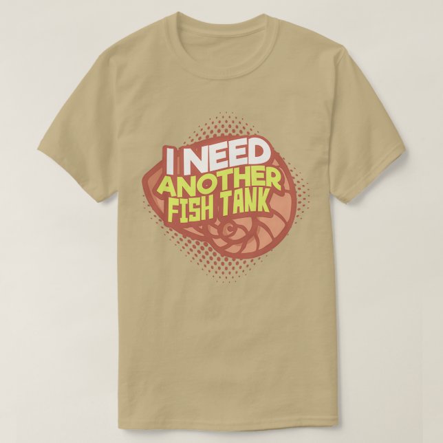 Aquarium Fisch Aquascaping T-Shirt (Design vorne)