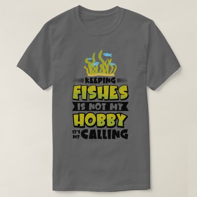 Aquarium Fischerei Fischfang Hobby Aquarium Bewahr T-Shirt (Design vorne)