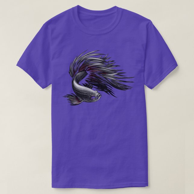 Aquarium Fish Aquaristics Fighting Fish Betta Clas T-Shirt (Design vorne)