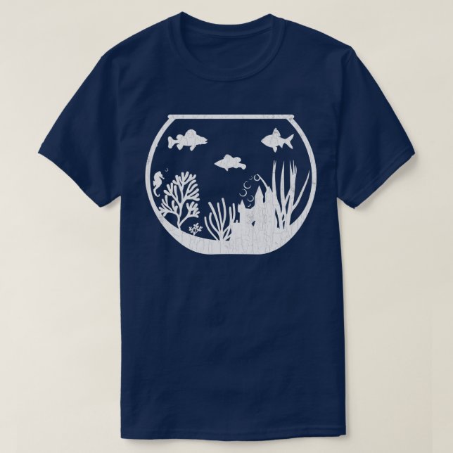 Aquarium Fish Funny Fishkeeping Aquarist Aquarium T-Shirt (Design vorne)