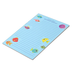 Aquarium Fish Niedlich Kid's Stationary Notepad Notizblock
