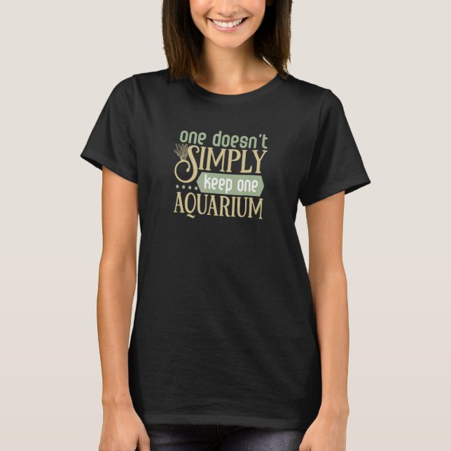 Aquarium für Fischfang T-Shirt (Vorderseite)