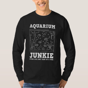Aquarium Junkie Aquarist Fisch Behaltend T-Shirt