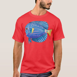 Aquarium Lila Tang Fisch in Aquarium T-Shirt