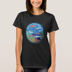 Aquarium mit Fischen und Wasserpflanzen Meeresfisc T-Shirt