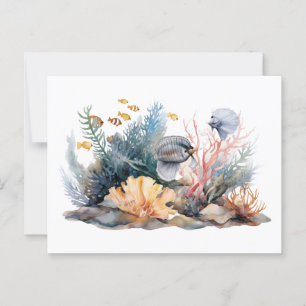 Aquarium Postkarte