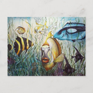Aquarium Postkarte