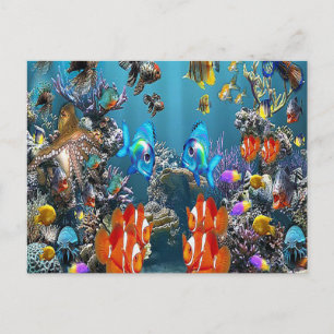 Aquarium Postkarte