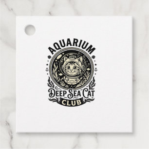 Aquarium Tiefsee-Katze Lustige Katze Grafik - Aqua Geschenkanhänger