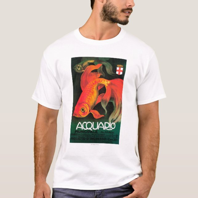 Aquarium u. städtischer Park-förderndes Plakat T-Shirt (Vorderseite)