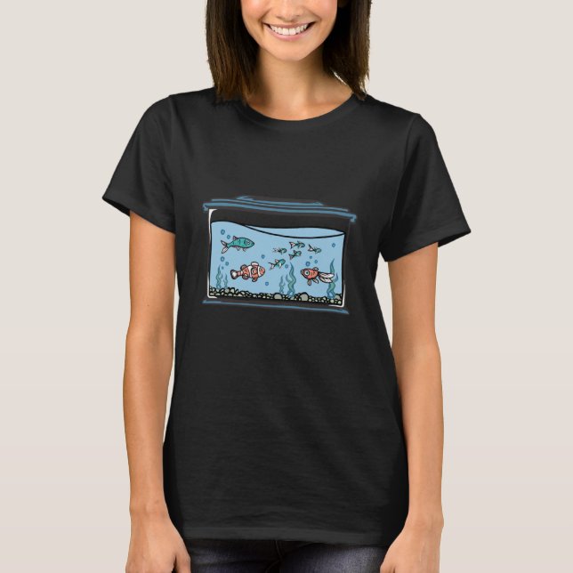 Aquarium with fish and aquatic plants aquarium Gol T-Shirt (Vorderseite)