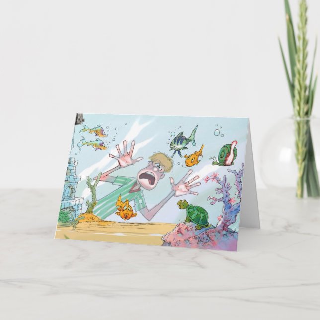 Aquariums-Karte Karte (Vorderseite)