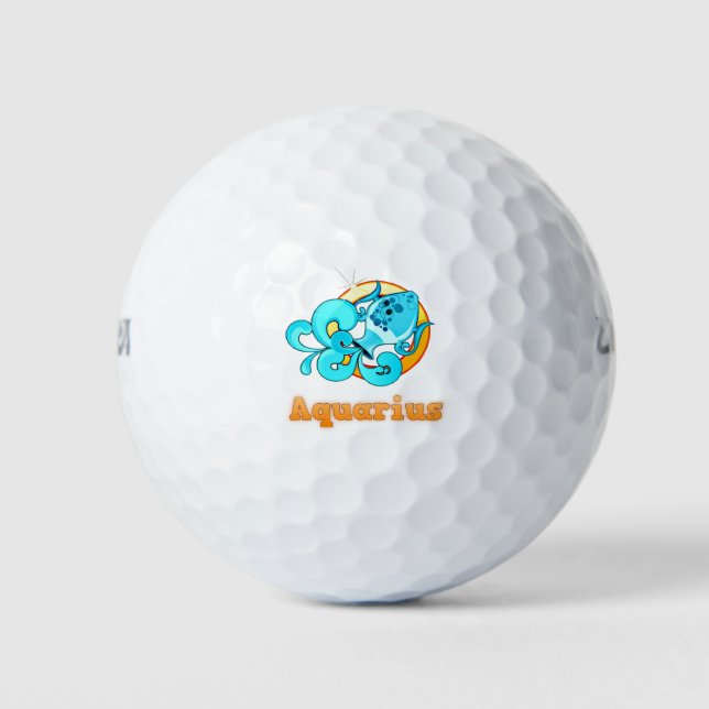 Aquarius-Abbildung Golfball (Vorderseite)