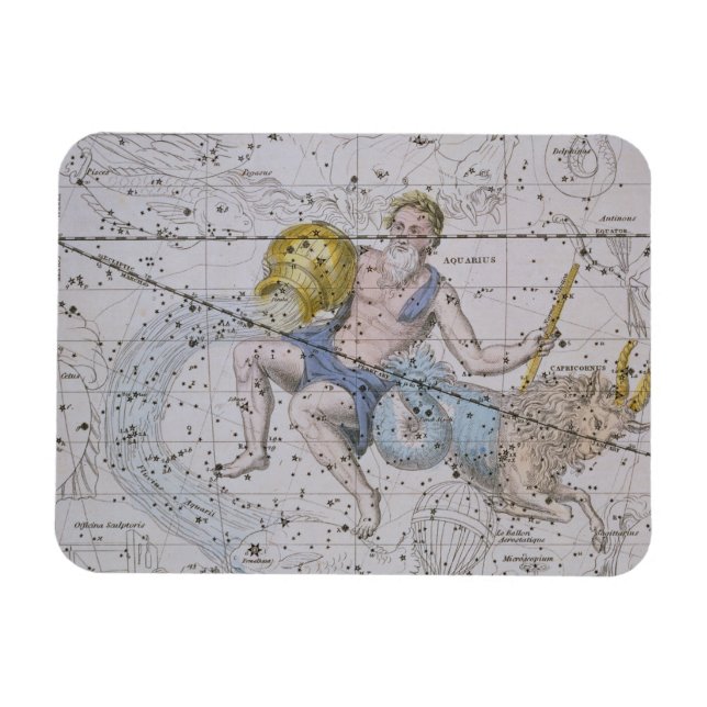 Aquarius and Capricorn, from 'A Celestial Atlas', Magnet (Horizontal)