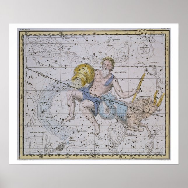 Aquarius and Capricorn, from 'A Celestial Atlas', Poster (Vorne)