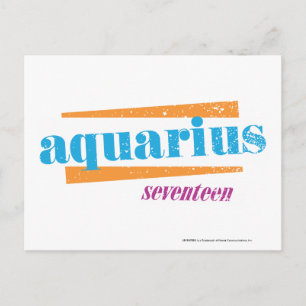 Aquarius Aqua Postkarte