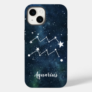 Aquarius Astrologisches Sternzeichen Sternbild iPhone 14 Hülle