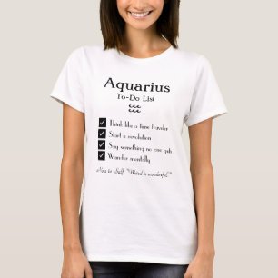 Aquarius - Aufgabenliste T-Shirt