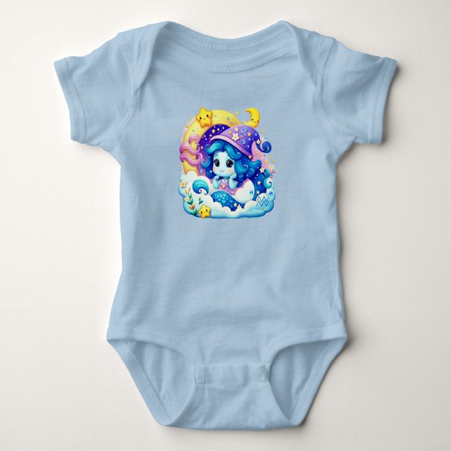 Aquarius Baby Bodysuit Ein Stück Strampler (Vorderseite)