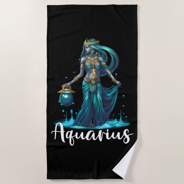 Aquarius Beach Towel Strandtuch (Vorderseite)