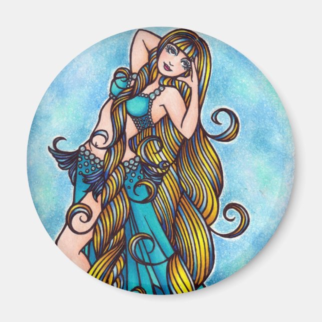 Aquarius Belly Dancer Magnet (Vorne)
