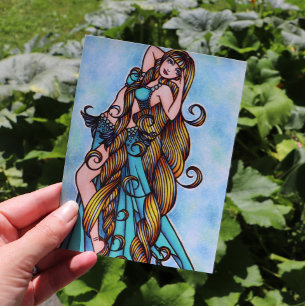 Aquarius Belly Dancer Postkarte