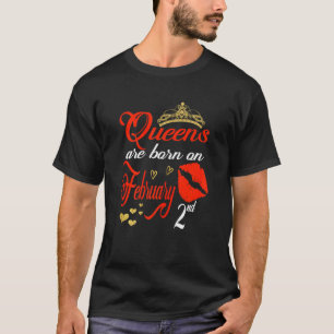 Aquarius Bi ist am 2. Februar Geboren T-Shirt