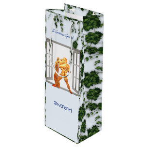 Aquarius Birthday Geschenktüte Für Weinflaschen